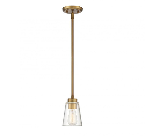 Calhoun 1-Light Mini-Pendant in Warm Brass (128|7-1026-1-322)