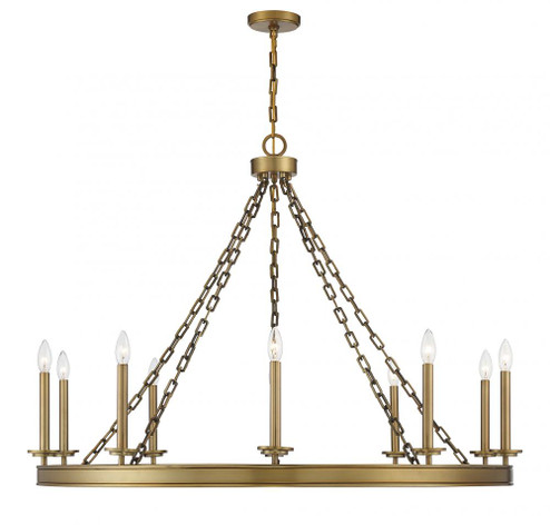 Seville 10-Light Chandelier in Warm Brass (128|1-4405-10-322)