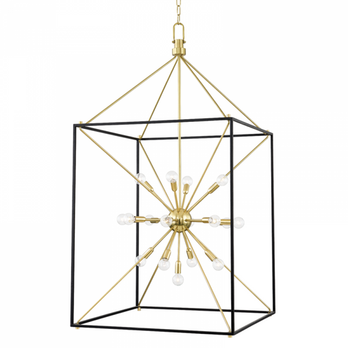 25 LIGHT CHANDELIER (57|8927-AGB/BK)