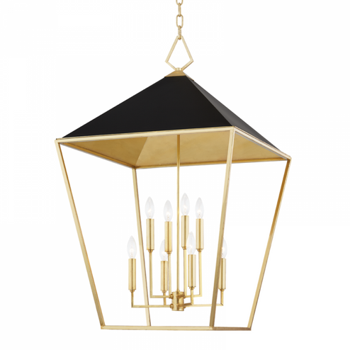 8 LIGHT LARGE PENDANT (57|5724-GL/BK)