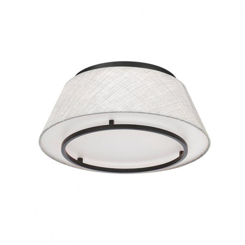 HAILEY 16IN FABRIC FLUSH MOUNT 3000K (1357|FM-53116-BK)