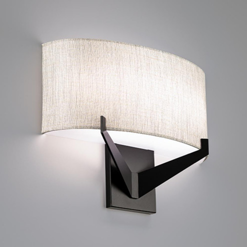 FITZGERALD 16IN FABRIC SCONCE 2700K 3CCT (1357|WS-47116-27-BK)