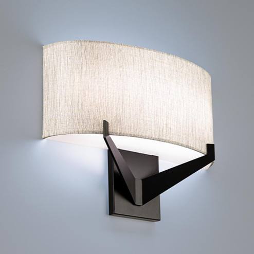 FITZGERALD 16IN FABRIC SCONCE 3500K 3CCT (1357|WS-47116-35-BK)