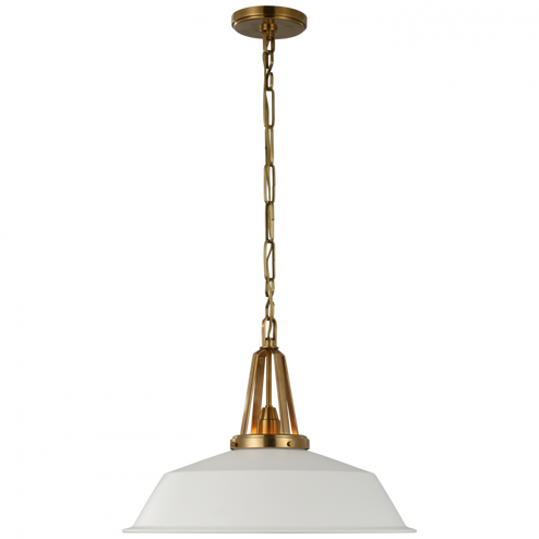 Layton 20'' Pendant (279|CHC 5462AB-WHT)