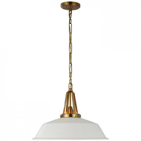 Layton 20'' Pendant (279|CHC 5462AB-WHT)