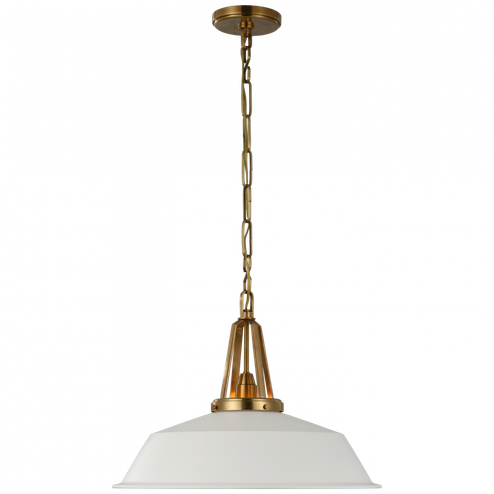 Layton 20'' Pendant (279|CHC 5462AB-WHT)