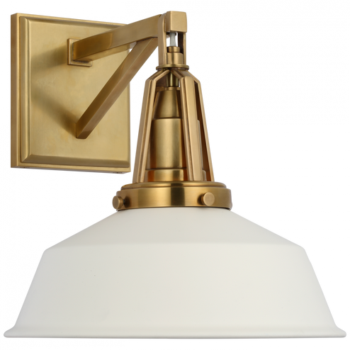 Layton 10'' Sconce (279|CHD 2455AB-WHT)