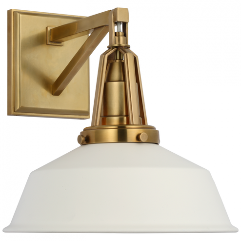 Layton 10'' Sconce (279|CHD 2455AB-WHT)