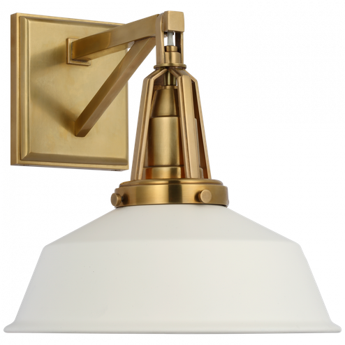 Layton 10'' Sconce (279|CHD 2455AB-WHT)