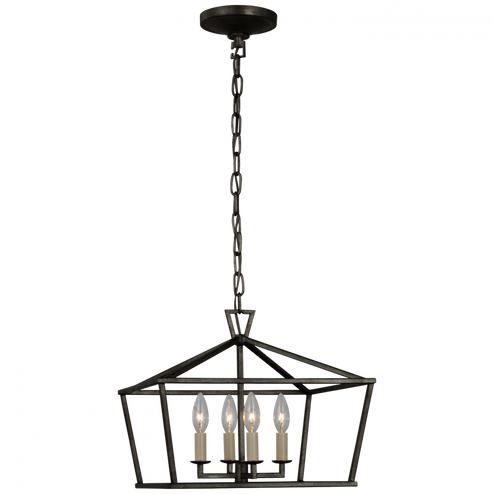 Darlana Small Wide Semi-Flush Mount Lantern (279|CHC 4190AI)