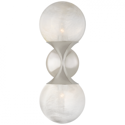 Cristol Small Double Sconce (279|ARN 2405PN-WG)