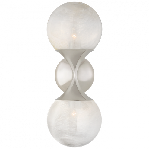 Cristol Small Double Sconce (279|ARN 2405PN-WG)