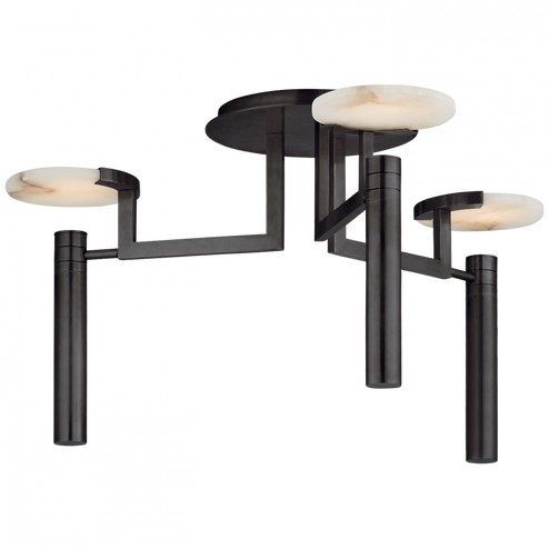 Melange Large Floating Disc Semi-Flush Chandelier (279|KW 4015BZ-ALB)