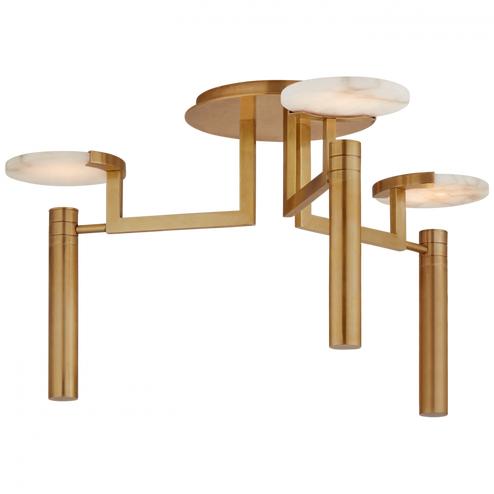 Melange Large Floating Disc Semi-Flush Chandelier (279|KW 4015AB-ALB)