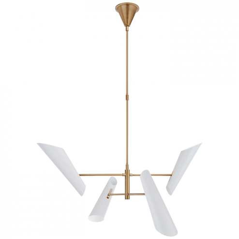 Franca Small Pivoting Chandelier (279|ARN 5410HAB-WHT)