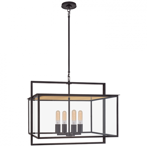 Halle Wide Hanging Lantern (279|S 5797AI-CG)