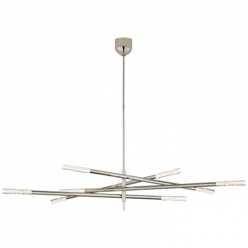 Rousseau Grande Eight Light Articulating Chandelier (279|KW 5589PN-SG)