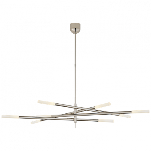 Rousseau Grande Eight Light Articulating Chandelier (279|KW 5589PN-EC)