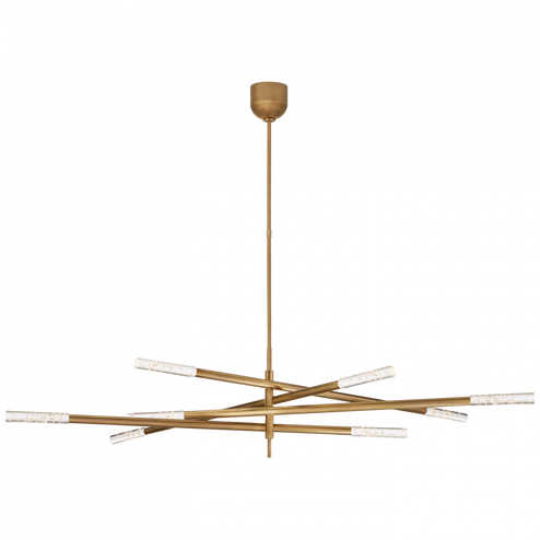 Rousseau Grande Eight Light Articulating Chandelier (279|KW 5589AB-SG)