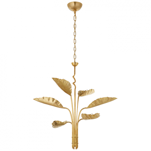 Dumaine Medium Pierced Leaf Chandelier (279|JN 5517AB)