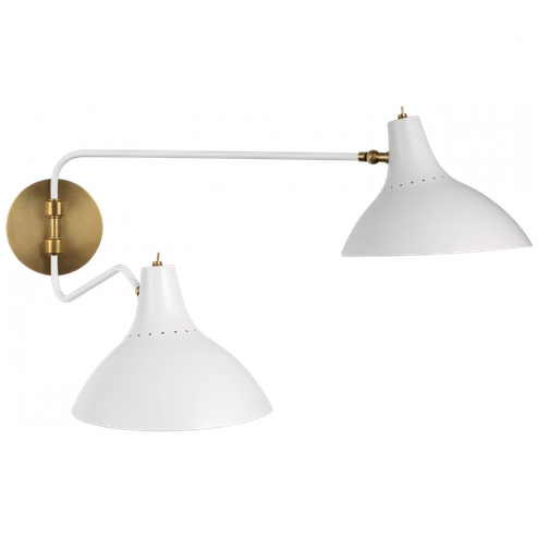 Charlton Medium Double Wall Light (279|ARN 2071WHT)