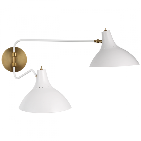 Charlton Medium Double Wall Light (279|ARN 2071WHT)