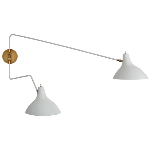 Charlton Large Double Wall Light (279|ARN 2072WHT)