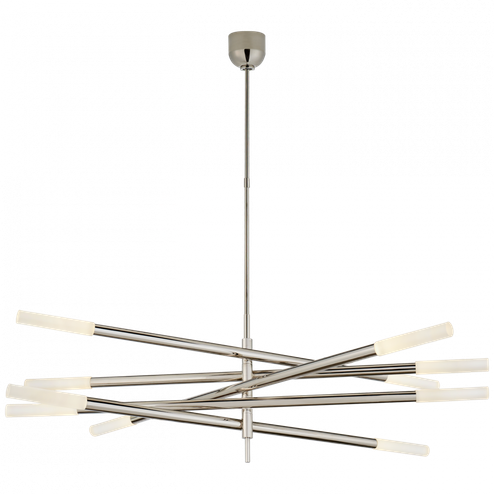 Rousseau Grande Ten Light Articulating Chandelier (279|KW 5587PN-EC)