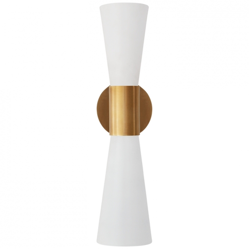 Clarkson Medium Narrow Sconce (279|ARN 2009HAB/WHT)