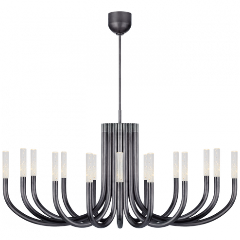 Rousseau Large Oval Chandelier (279|KW 5585BZ-SG)