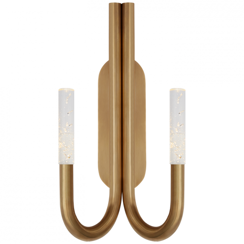 Rousseau Double Wall Sconce (279|KW 2283AB-SG)