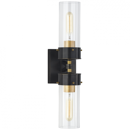 Marais Large Double Bath Sconce (279|TOB 2315BZ/HAB-CG)
