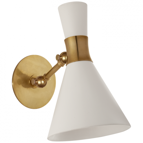 Liam Small Articulating Sconce (279|S 2640HAB-WHT)