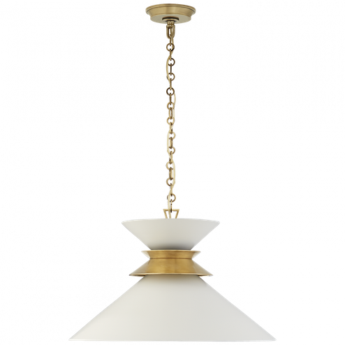 Alborg Large Stacked Pendant (279|CHC 5245AB-WHT)