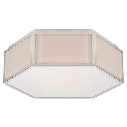 Bradford Small Hexagonal Flush Mount (279|KS 4120BLS/PN-FG) Bradford Small Hexagonal Flush Mount (279|KS 4120BLS/PN-FG)