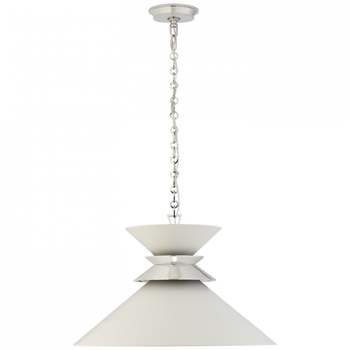 Alborg Large Stacked Pendant (279|CHC 5245PN-WHT)