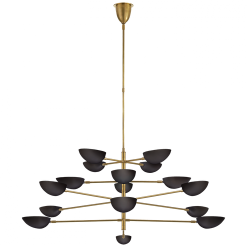 Graphic Grande Four-Tier Chandelier (279|ARN 5503HAB-BLK)