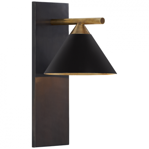 Cleo Sconce (279|KW 2410BZ/AB-BLK)