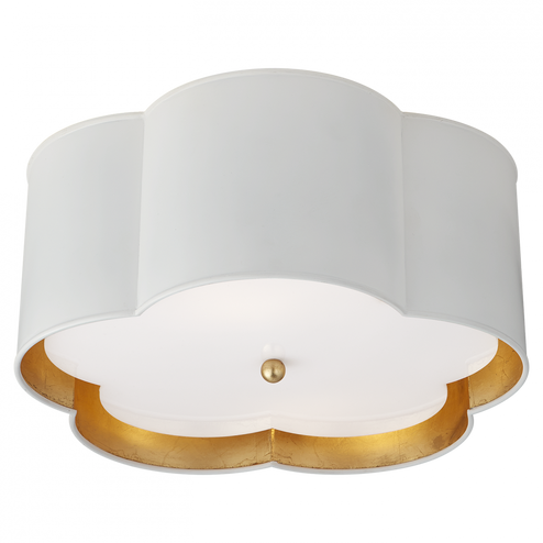 Bryce Medium Flush Mount (279|KS 4117WHT/G-FA) Bryce Medium Flush Mount (279|KS 4117WHT/G-FA)