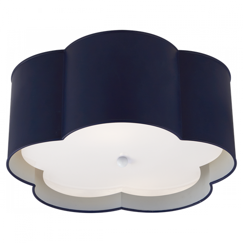 Bryce Medium Flush Mount (279|KS 4117NVY/WHT-FA)