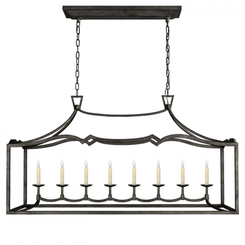 Fancy Darlana Large Linear Pendant in Aged Iron (279|CHC 2183AI)