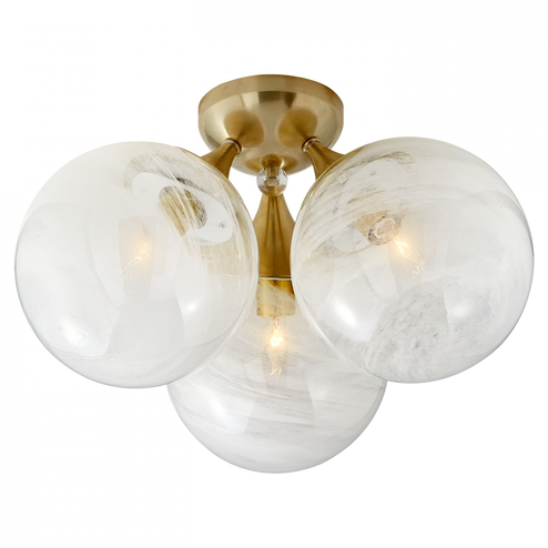 Cristol Large Triple Flush Mount (279|ARN 4401HAB-WG) Cristol Large Triple Flush Mount (279|ARN 4401HAB-WG)