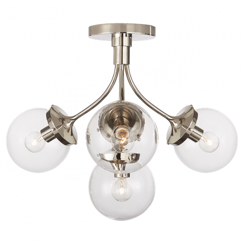 Prescott Medium Semi-Flush Mount (279|KS 4407PN-CG)