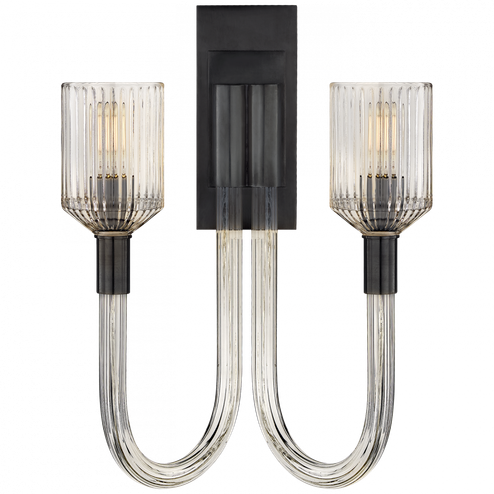 Reverie Double Sconce (279|KW 2404CRB/BZ)