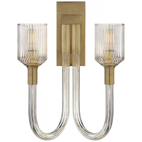 Reverie Double Sconce (279|KW 2404CRB/AB)