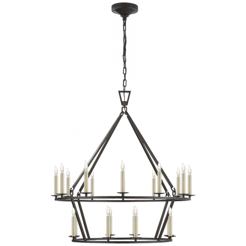 Darlana Medium Two-Tier Chandelier (279|CHC 5178AI)