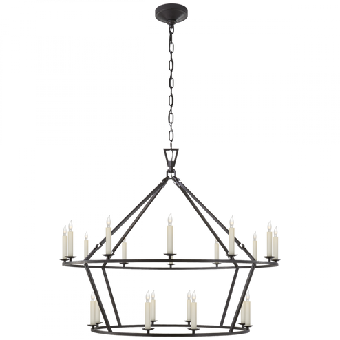 Darlana Large Two-Tiered Ring Chandelier (279|CHC 5179AI)