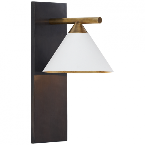 Cleo Sconce (279|KW 2410BZ/AB-WHT)