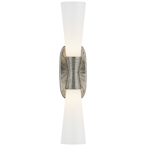 Utopia Large Double Bath Sconce (279|KW 2048PN-WG)