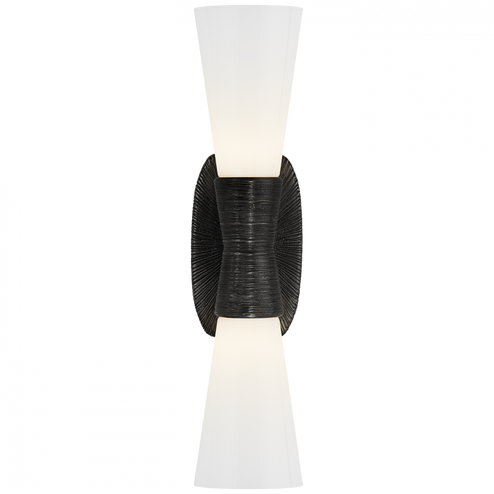 Utopia Small Double Bath Sconce (279|KW 2047AI-WG)